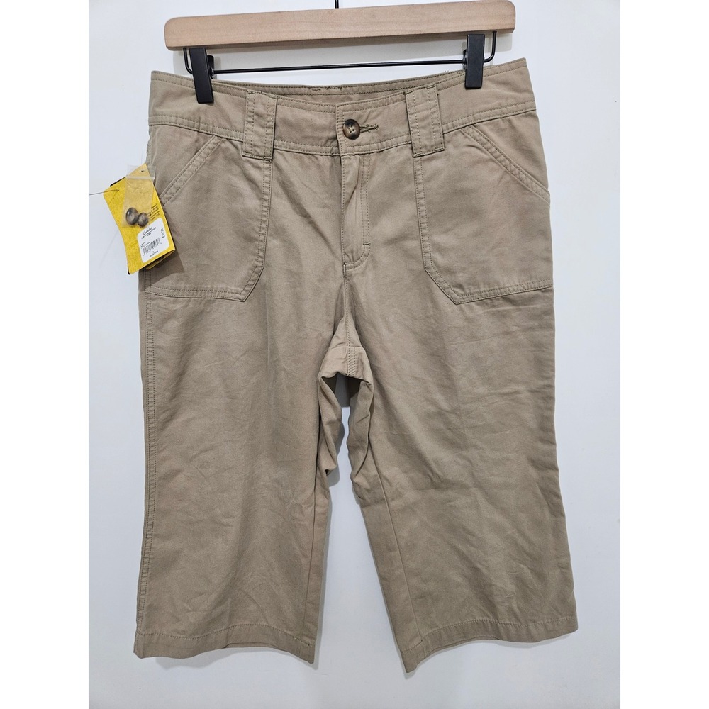 Cabelas Womens Outdoor Capris Desert Tan Cotton Blend Size 6 L77PT097DSTN